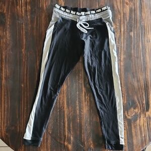 PINK Victoria's Secret Black and Gray Leggings